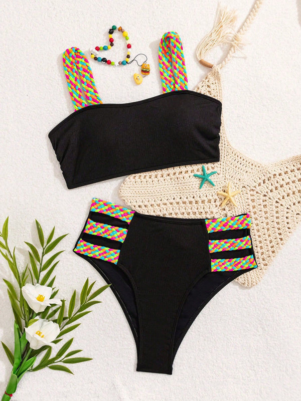 FZ Women's Multicolor Mixed Style Braided Bikini Swimwear