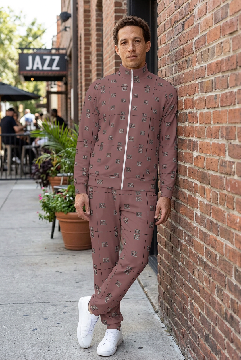 Latino man at an outdoor jazz venue