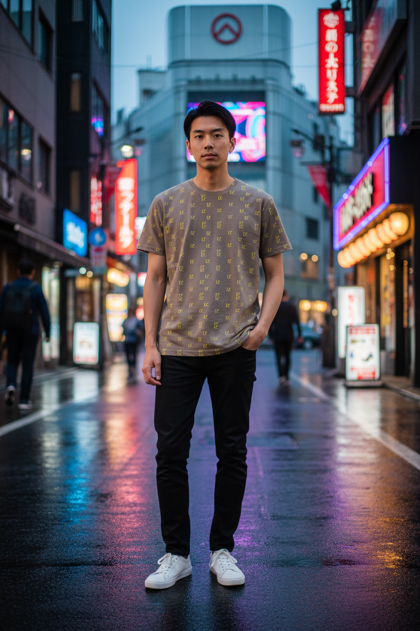 Model 2 - FZwear Monogram Tee