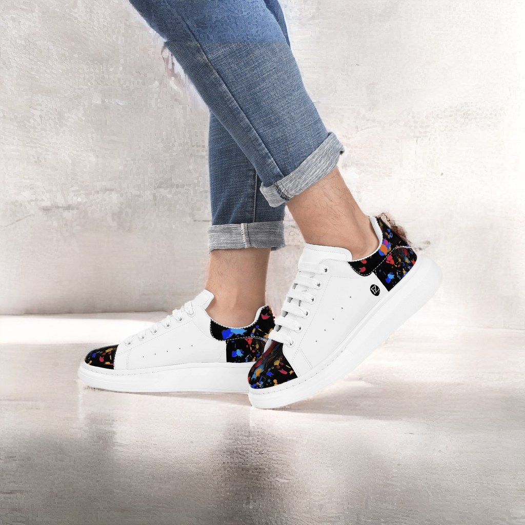 FZ Mens White Tongue Chunky Shoes - FZwear