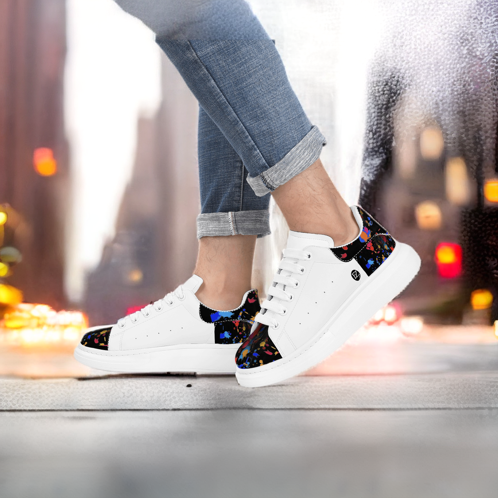 FZ Mens White Tongue Chunky Shoes - FZwear