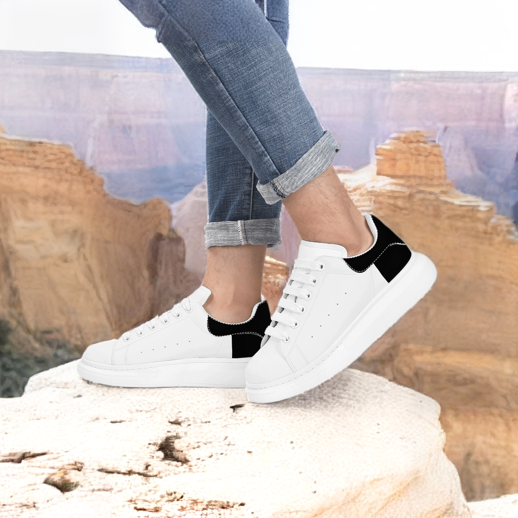 FZ Mens White Tongue Chunky Shoes - FZwear