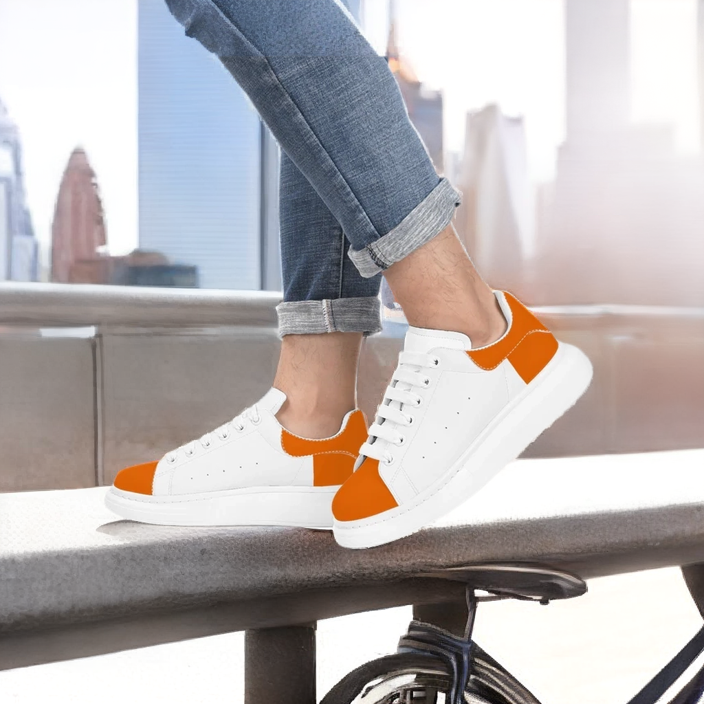 FZ Mens White Tongue Chunky Shoes - FZwear