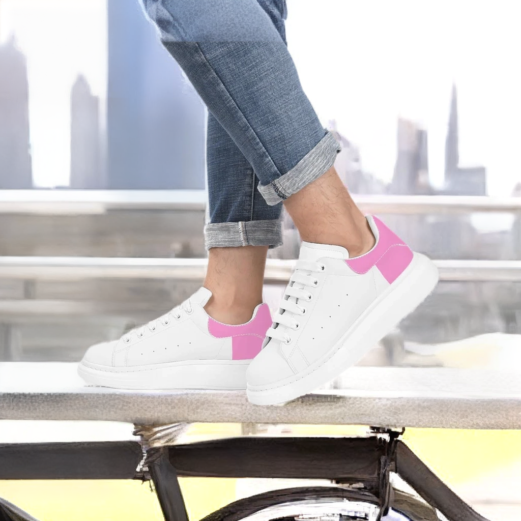 FZ Mens White Tongue Chunky Shoes - FZwear