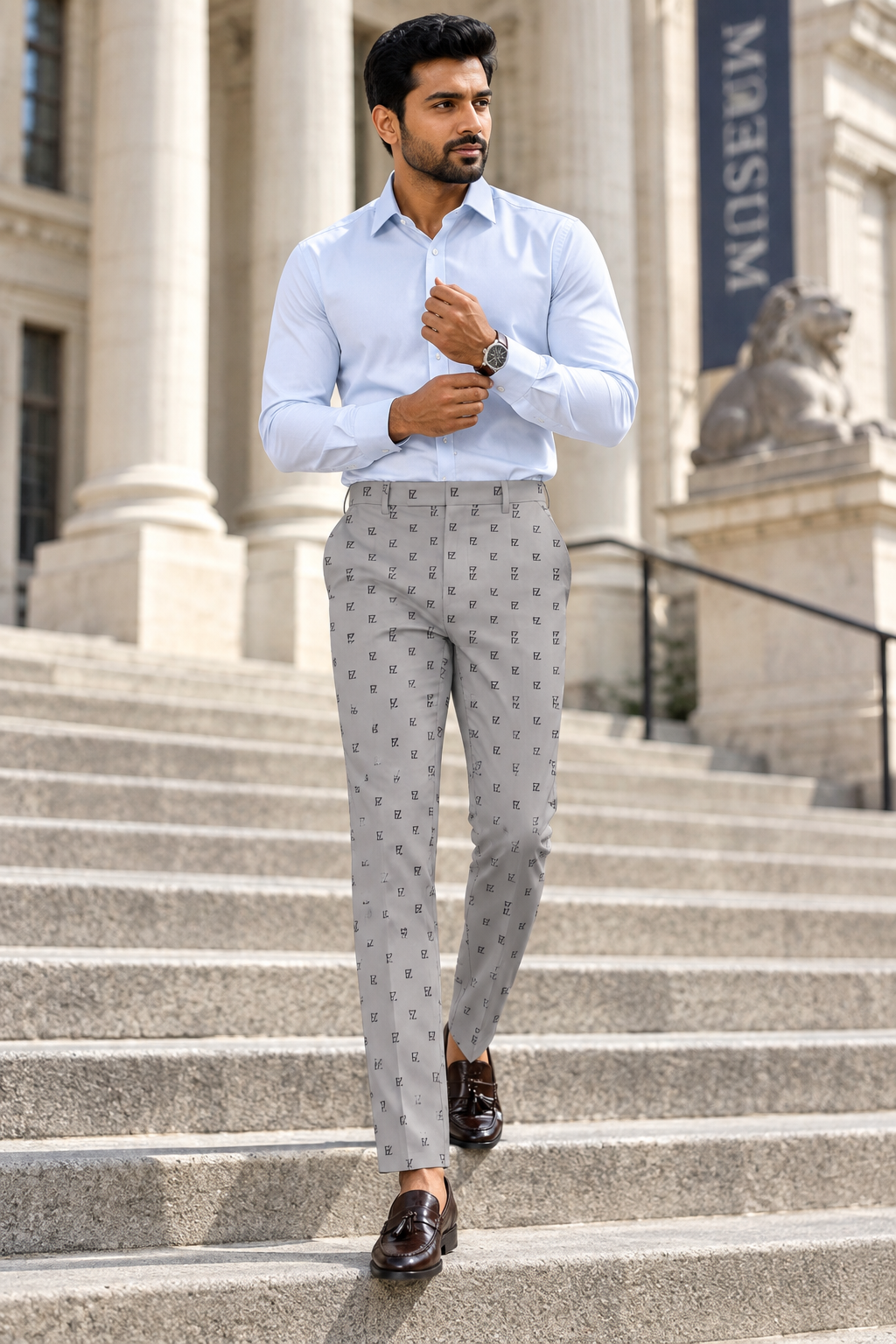 Museum steps look