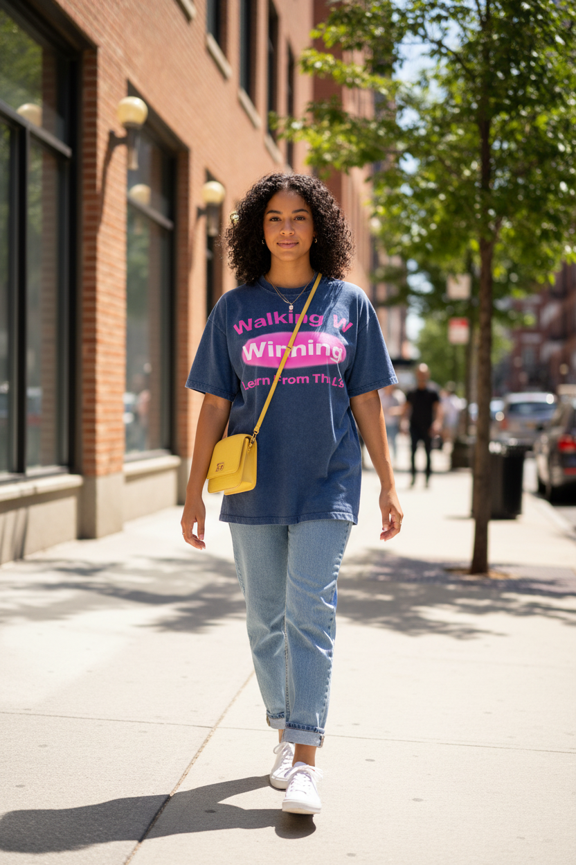 Navy Acid Wash Lifestyle