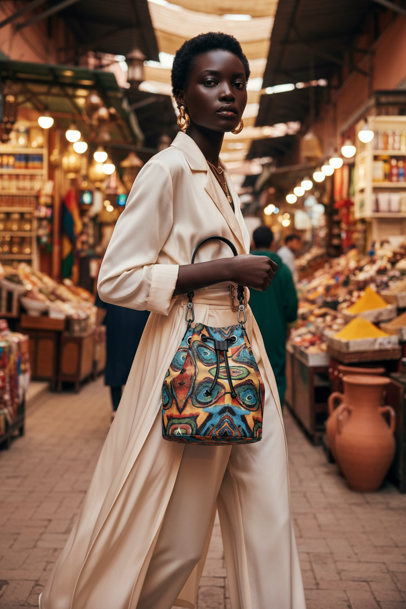 Paisley bag - Black woman