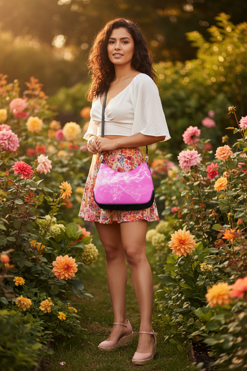 Pink Smoke Bag - Garden