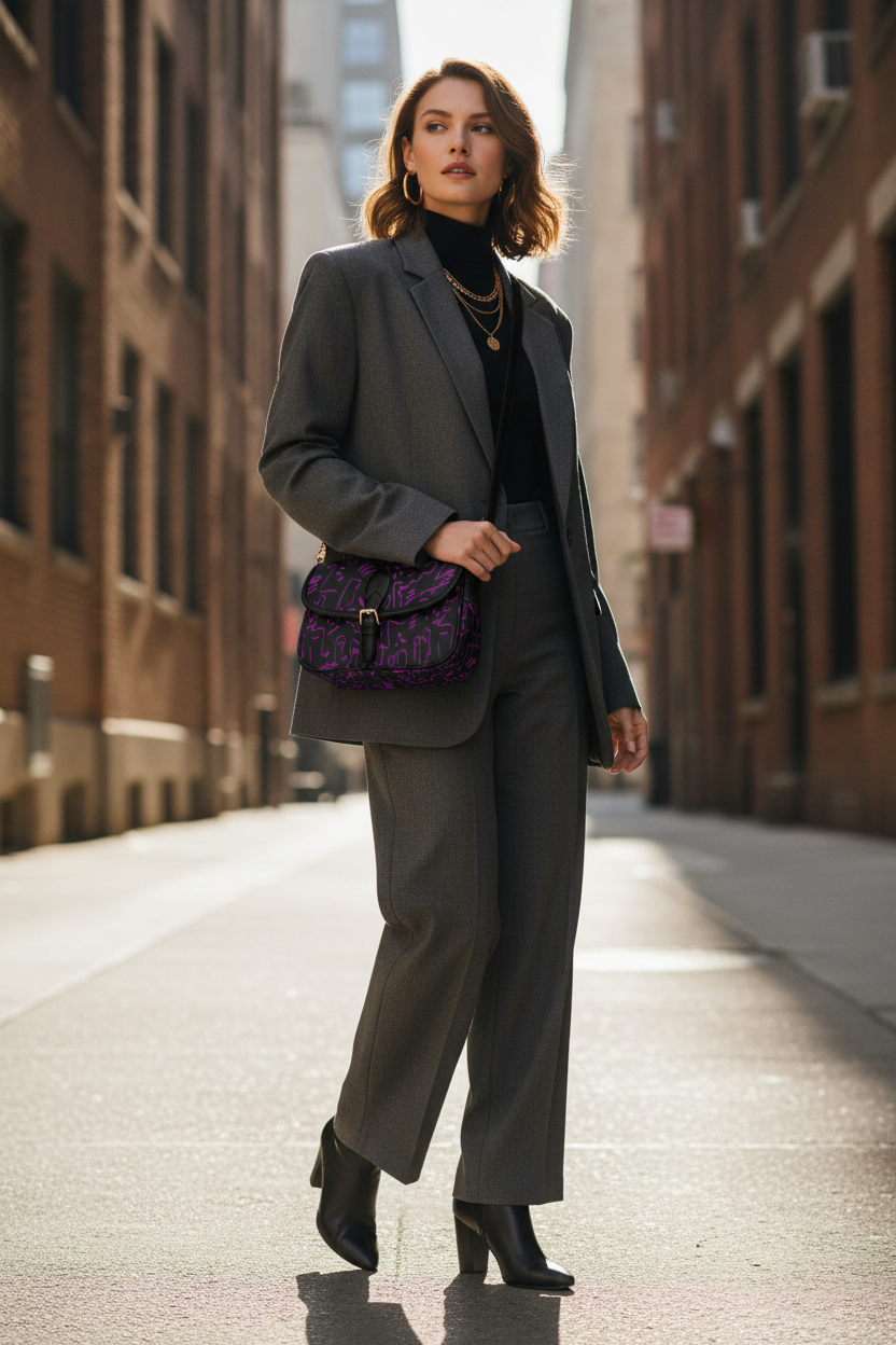 Purple & Black Graffiti - Full