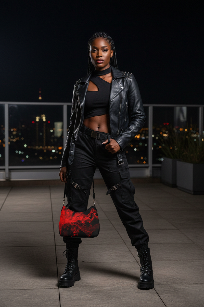 Red Flame Bag - Rooftop