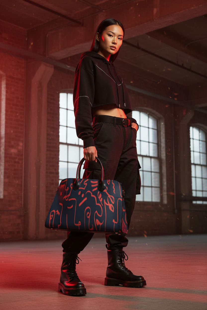 Red Graffiti Tote - Loft