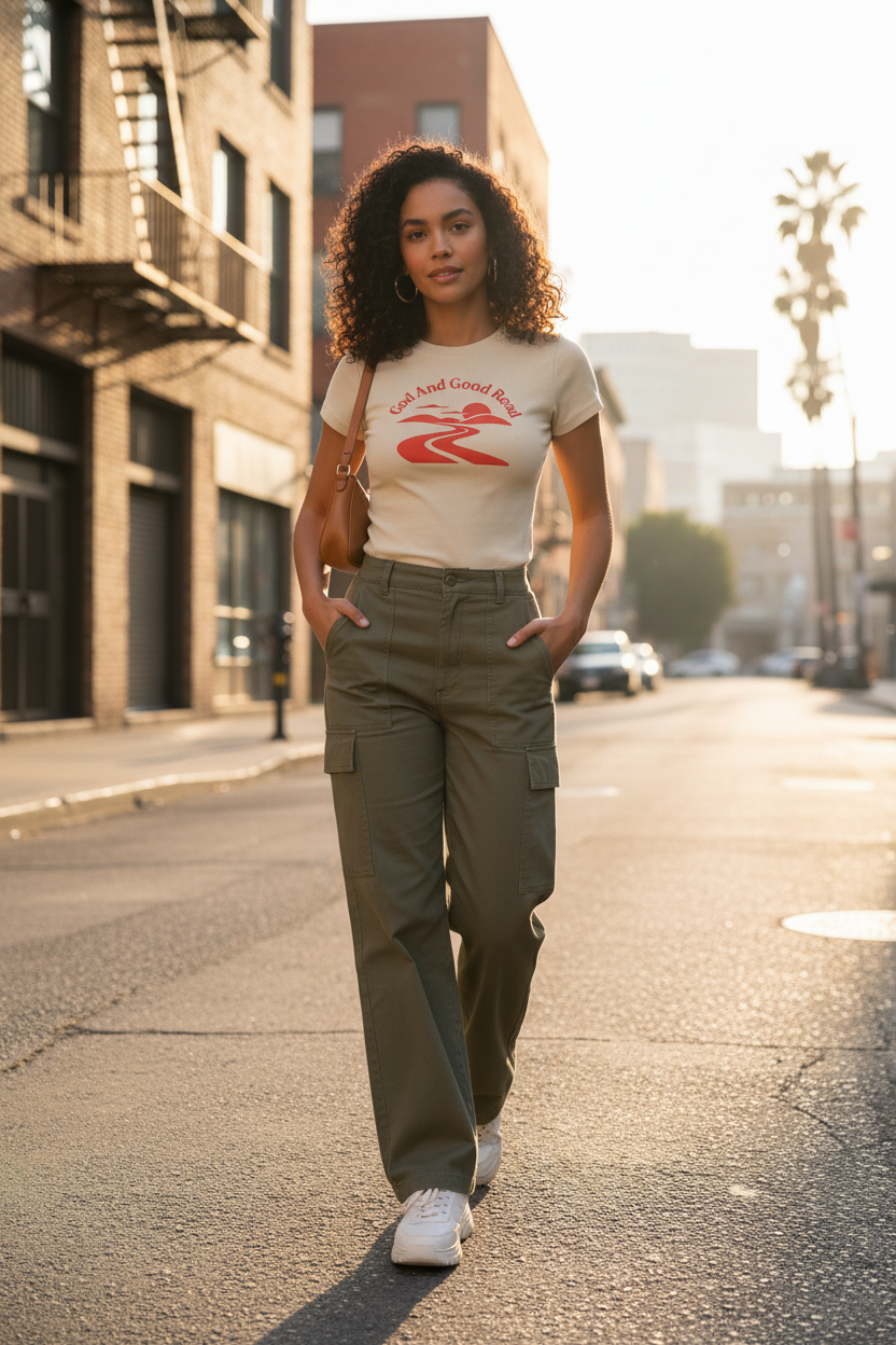 Red on Sand Tee 2