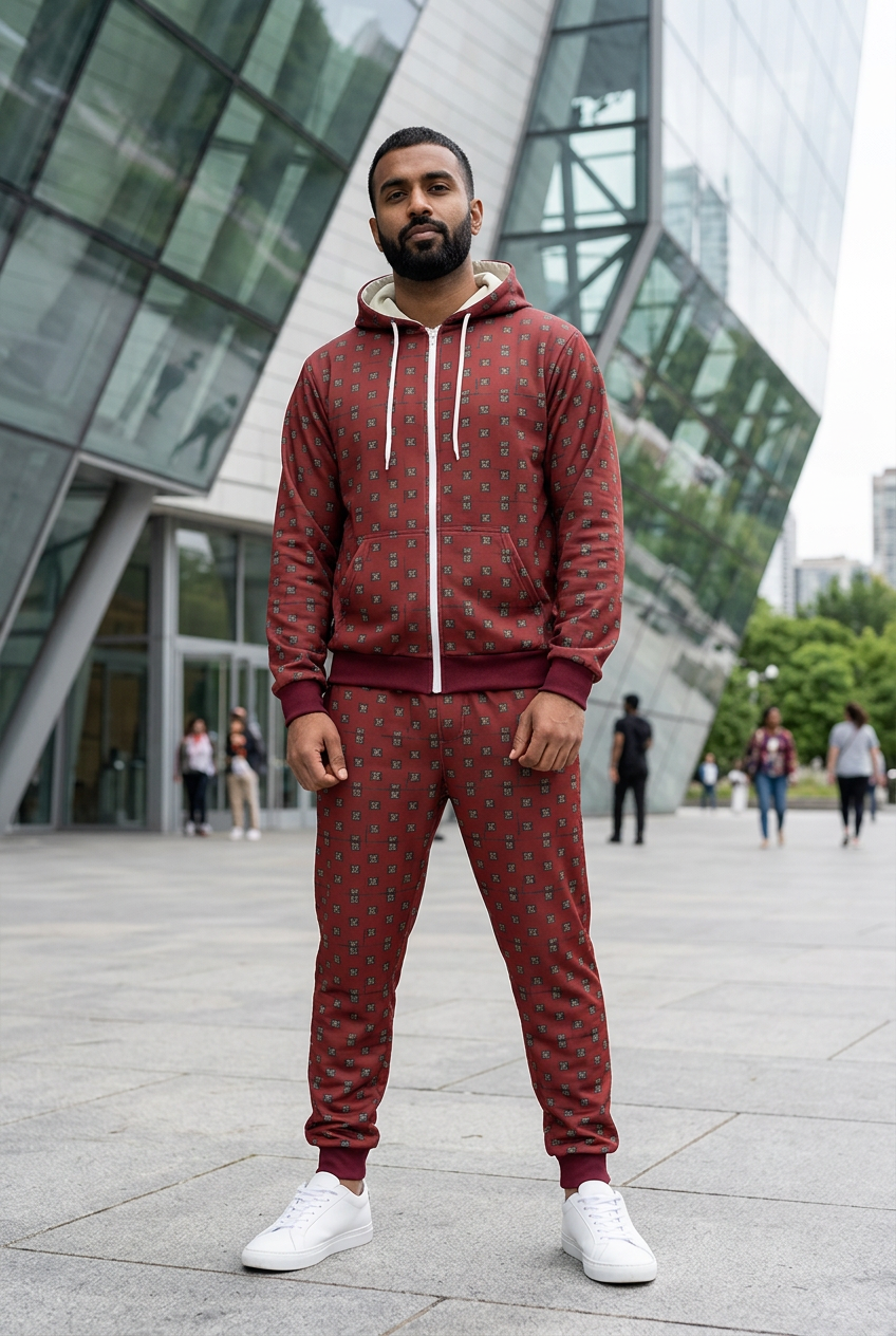 South Asian male standing outside a contemporary art museum