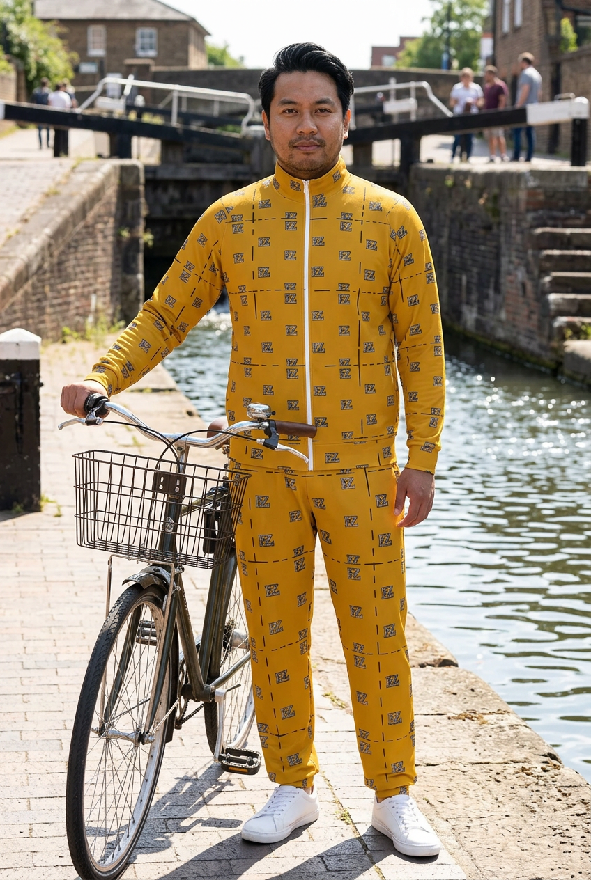 Southeast Asian man beside a canal