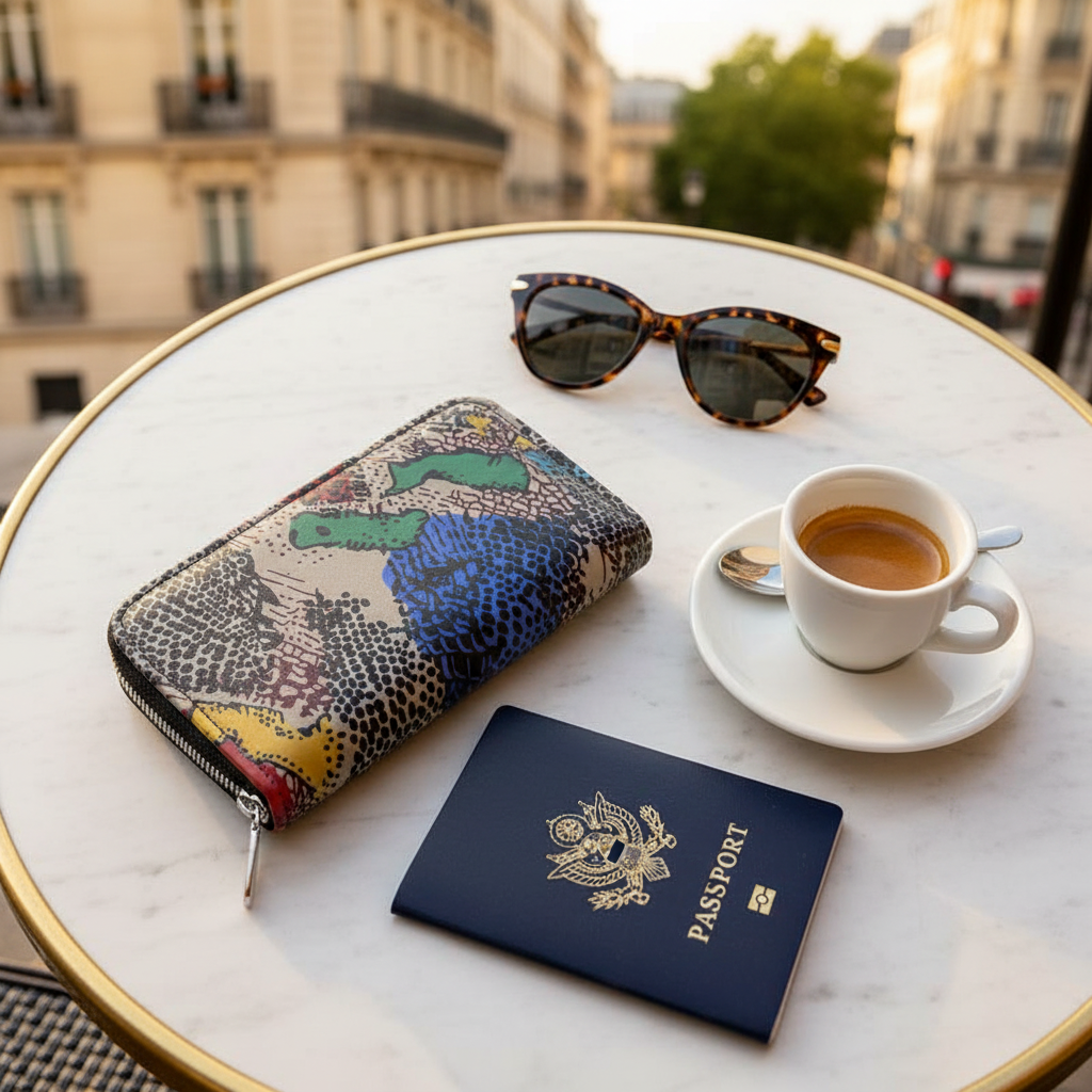 Wallet - Travel flat lay