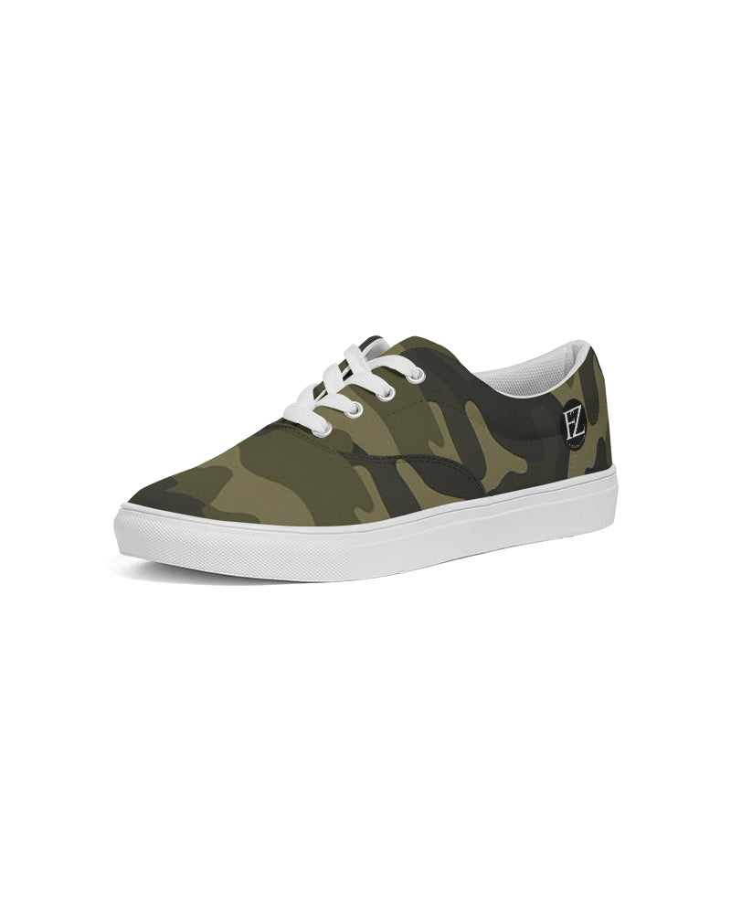 darker shade men's lace up canvas shoe