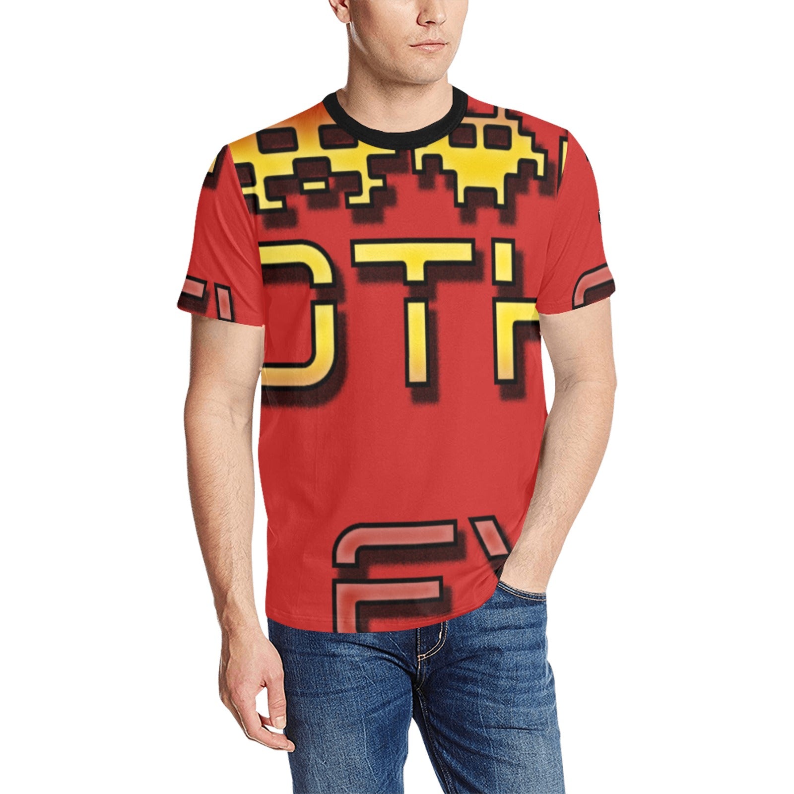 fz men's all-over tee with logo
