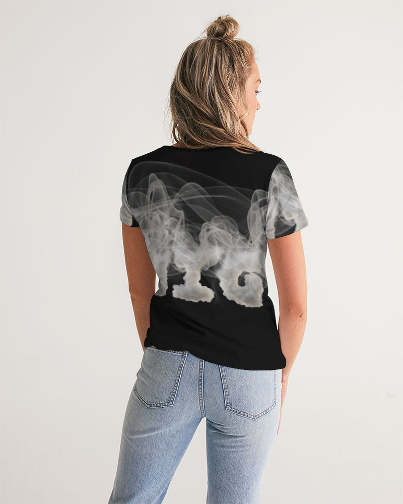 smoking the highest women's v-neck tee