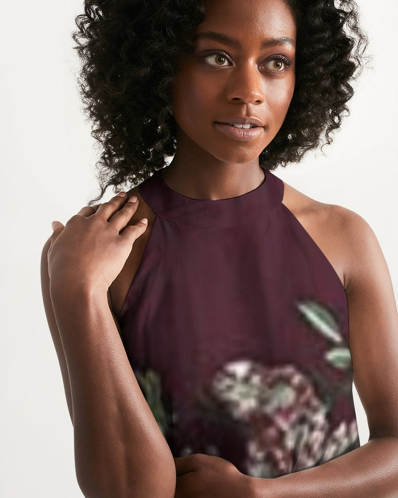 fz flower zone women's halter dress