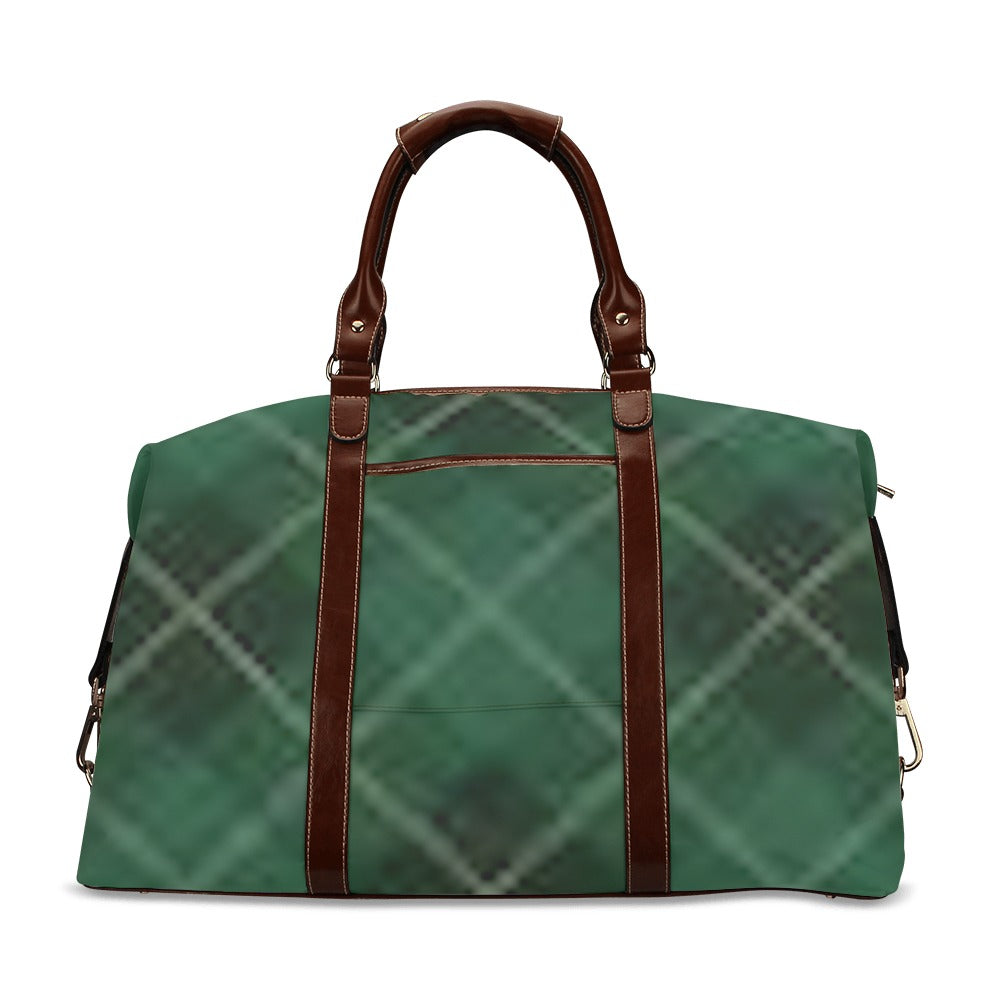 fz plaid travel bag flight bag(model 1643)
