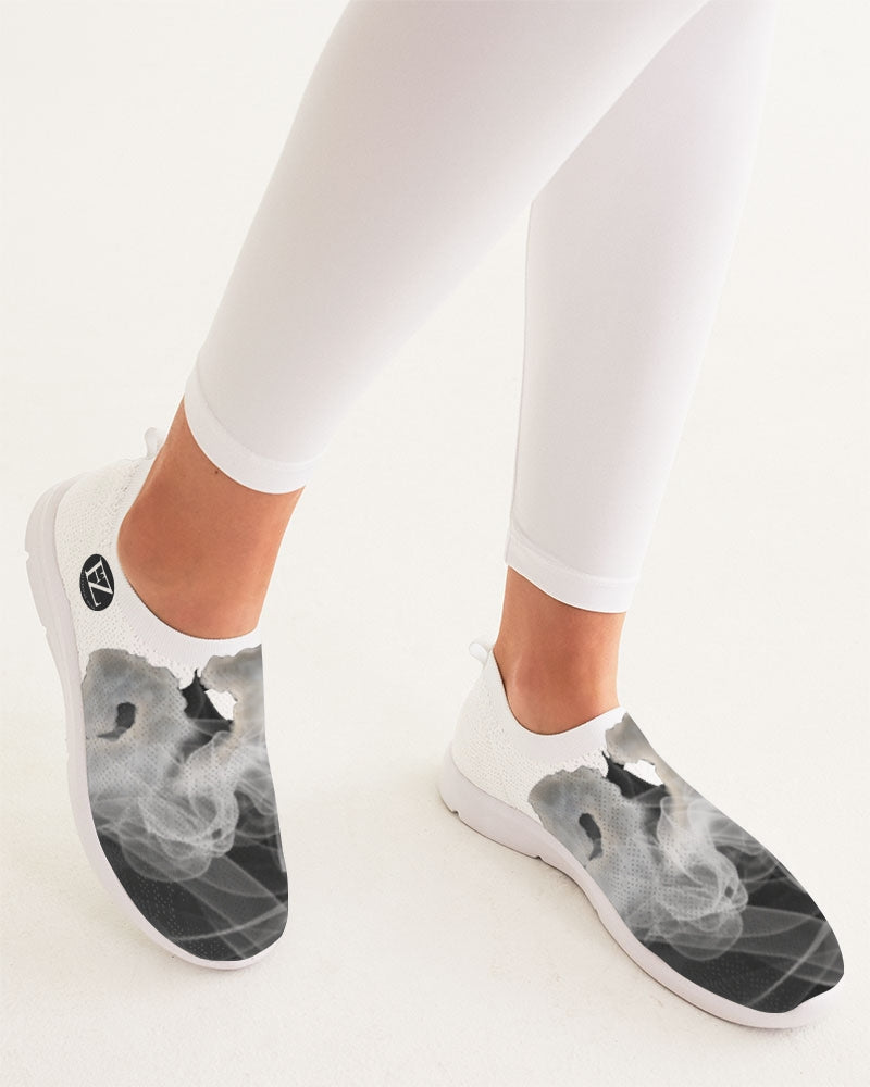 clean stamp women's slip-on flyknit shoe