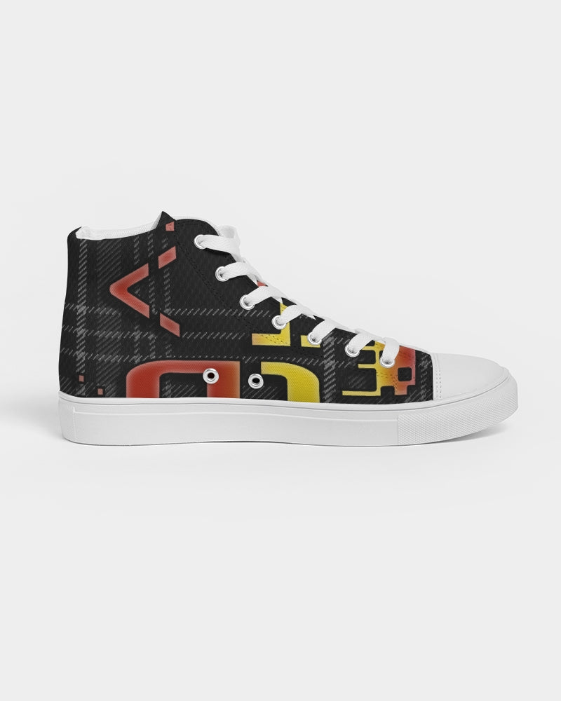 plaid flite too men's hightop canvas shoe