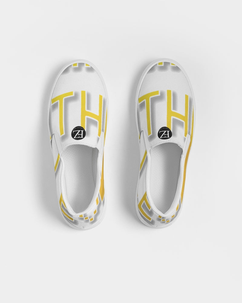 white zone upgraded women's slip-on canvas shoe