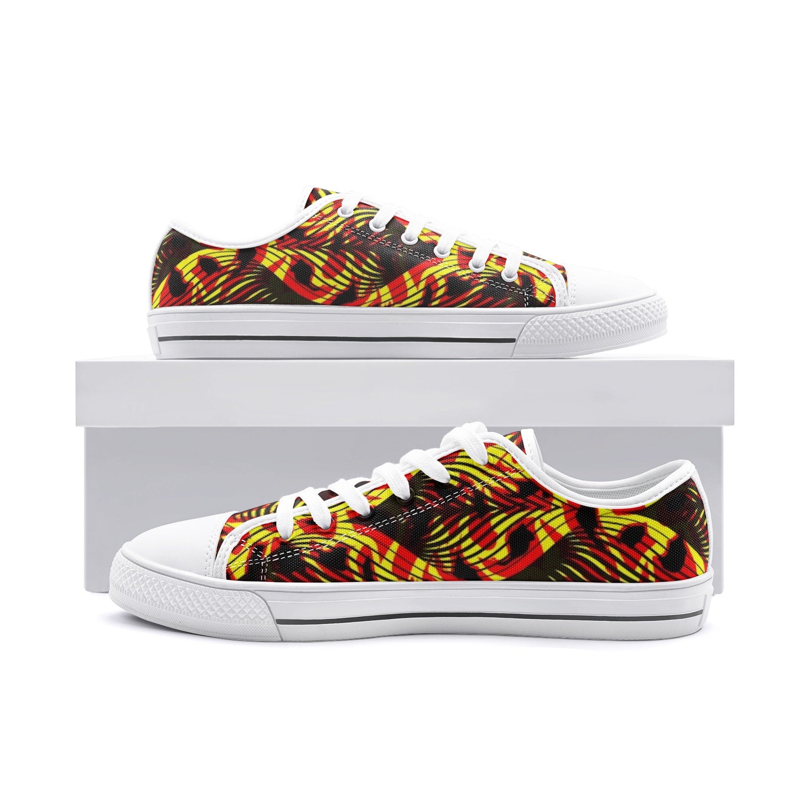FZ African Print Unisex Low Top Canvas Shoes - FZwear