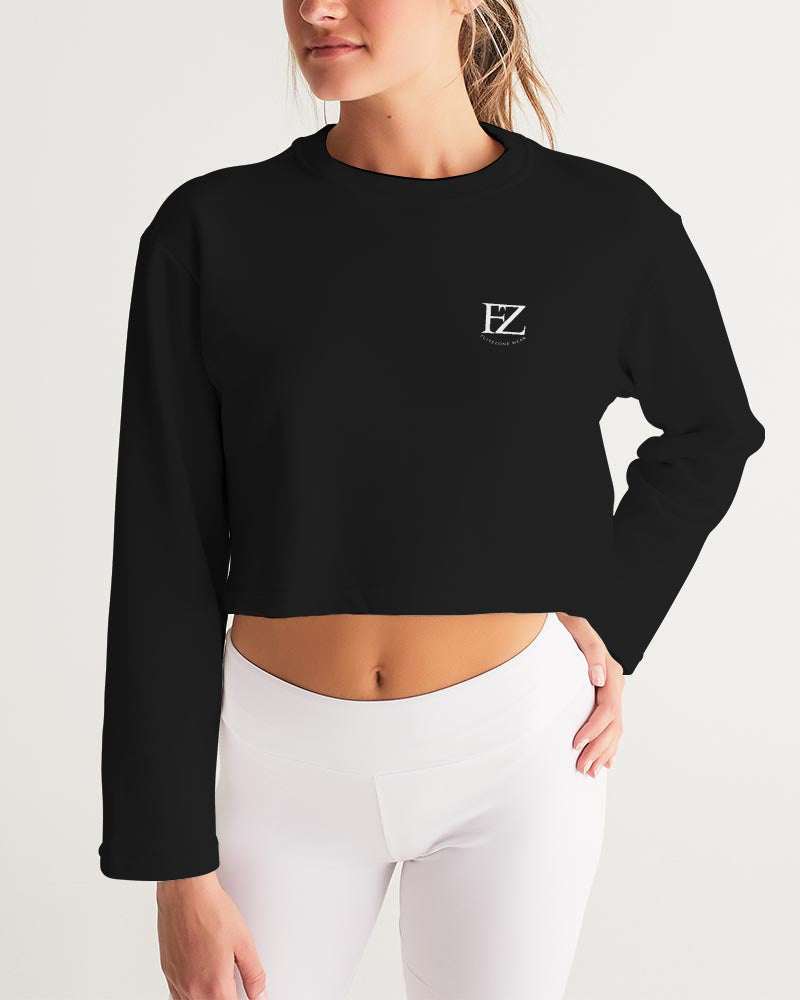 black flite women's cropped sweatshirt