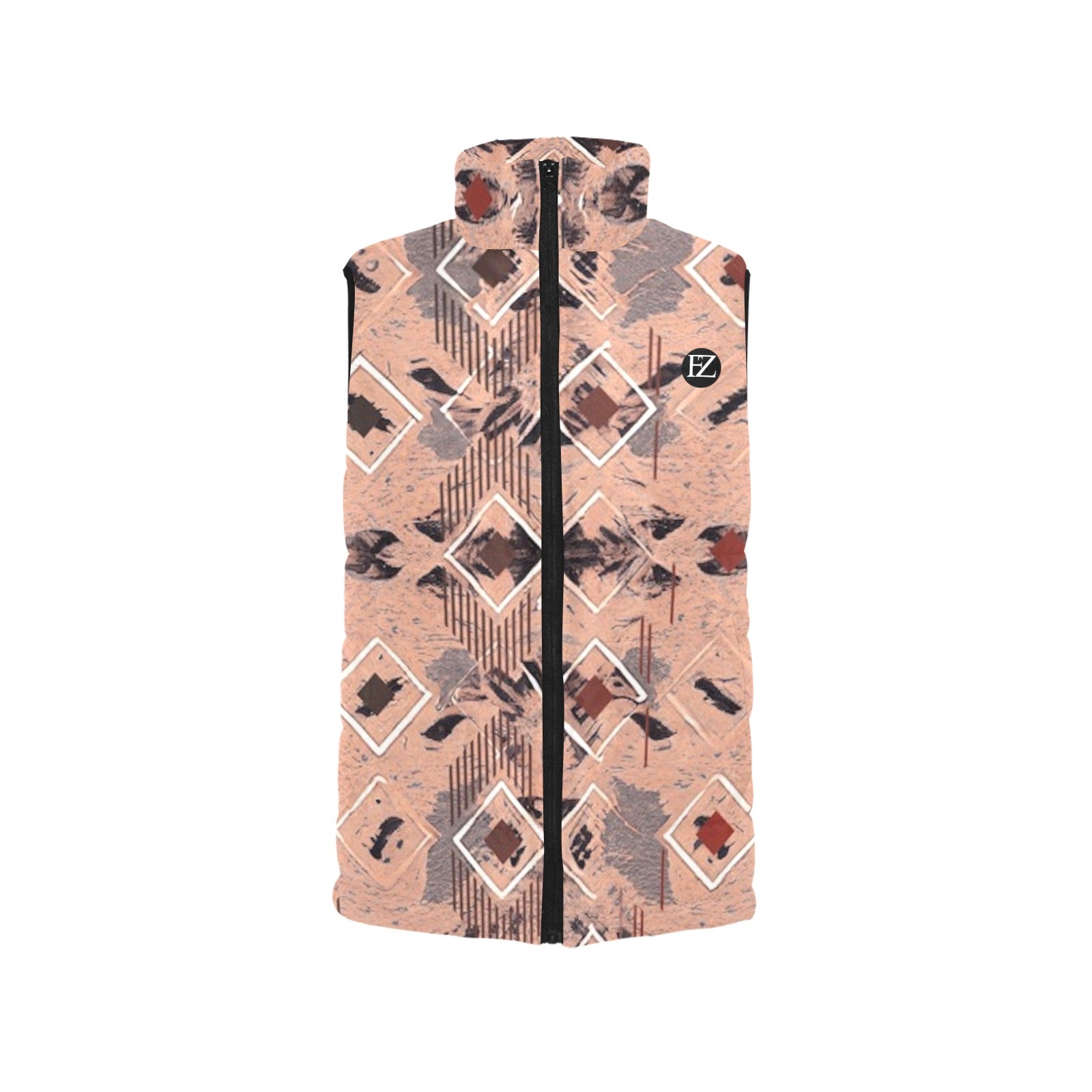 FZ Women's African Print Puff Jacket 1 - FZwear