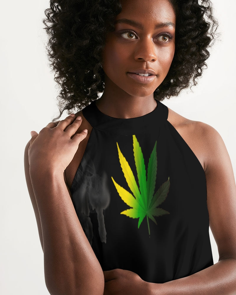 plain flite women's halter dress