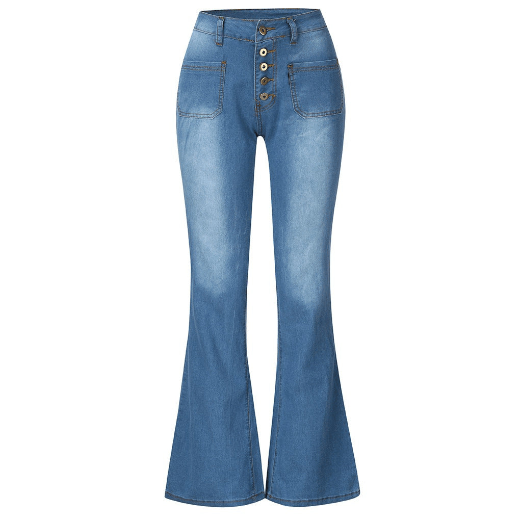 FZ Women's High Elastic Denim Pants - FZwear