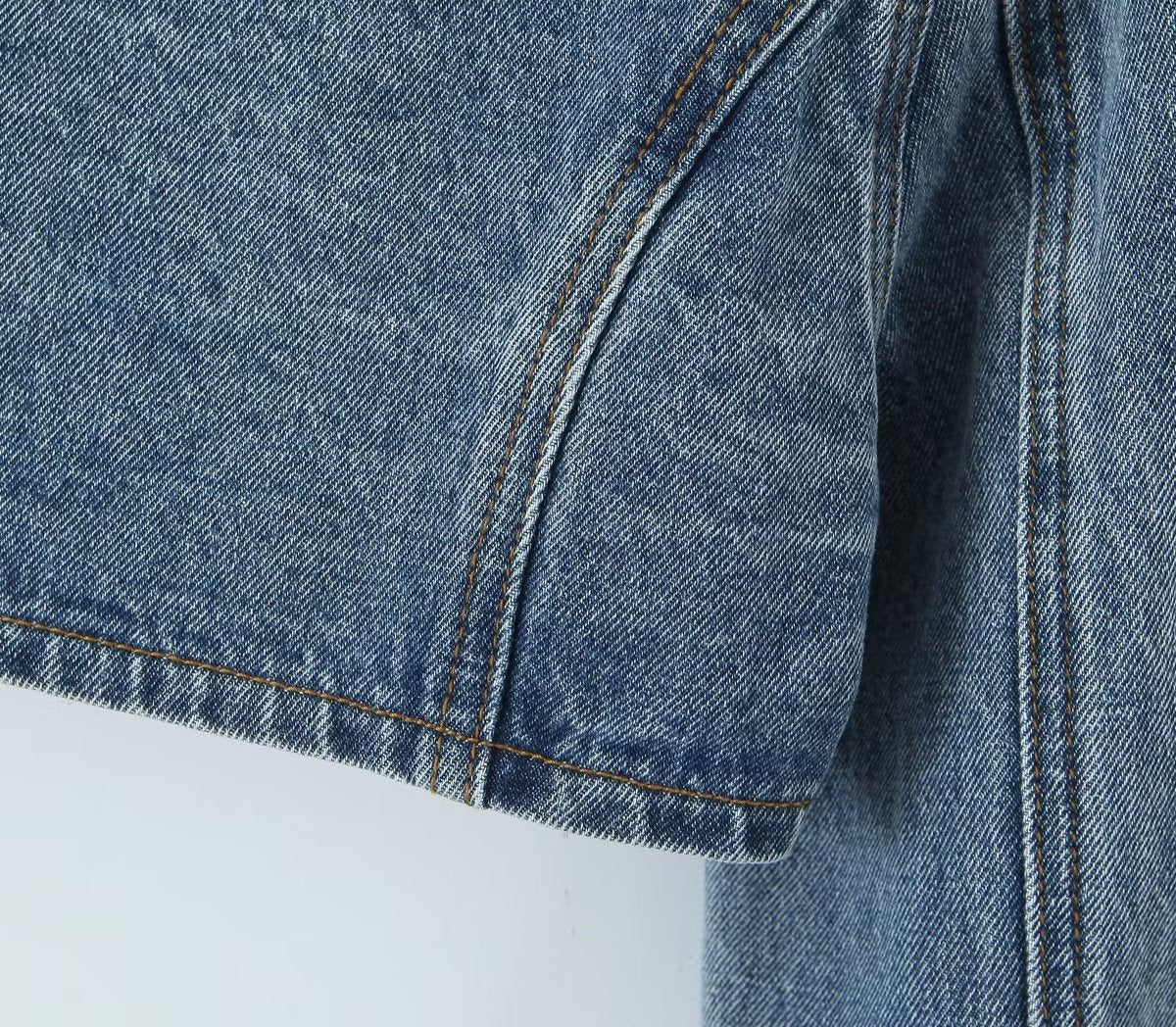 sexy wear short denim jacket women early autumn retro slim collared slimming jacket top