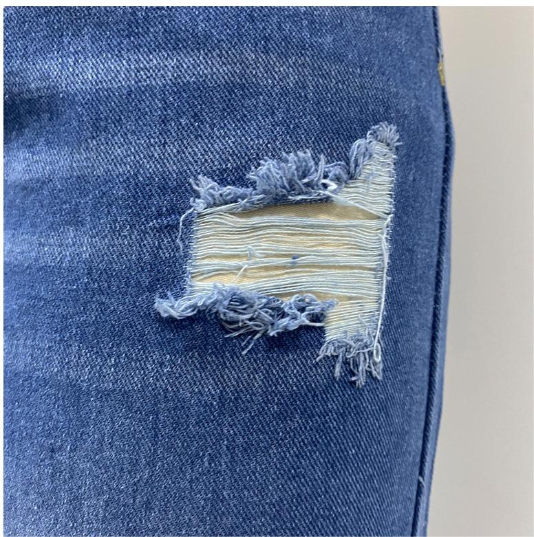 FZ Women's Ripped Frayed Wide Leg Denim Pants - FZwear