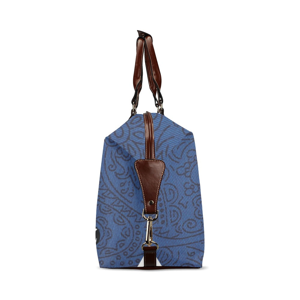 fz abstract blue travel bag