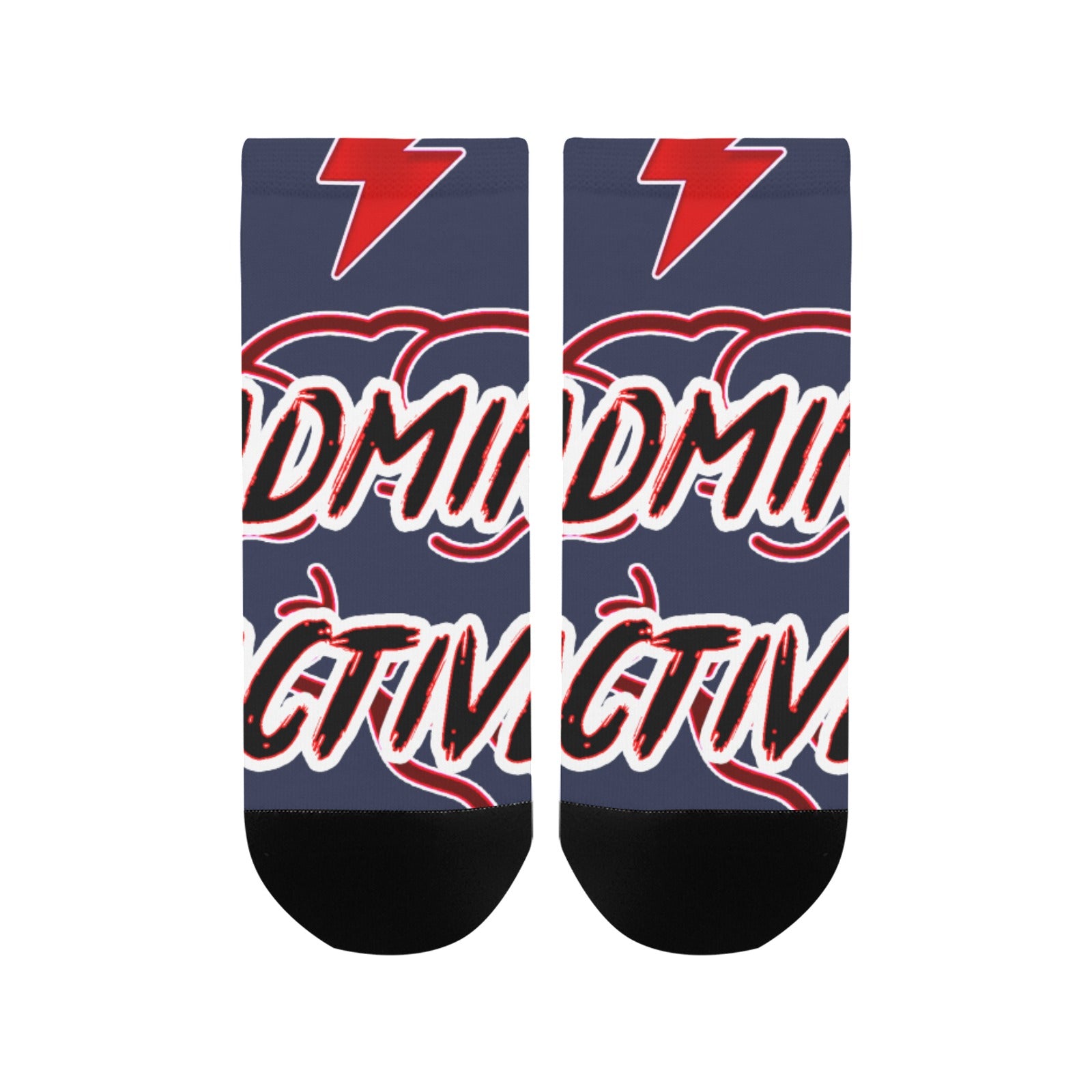 fz women's mind ankle socks one size / fz mind socks - dark blue women's ankle socks