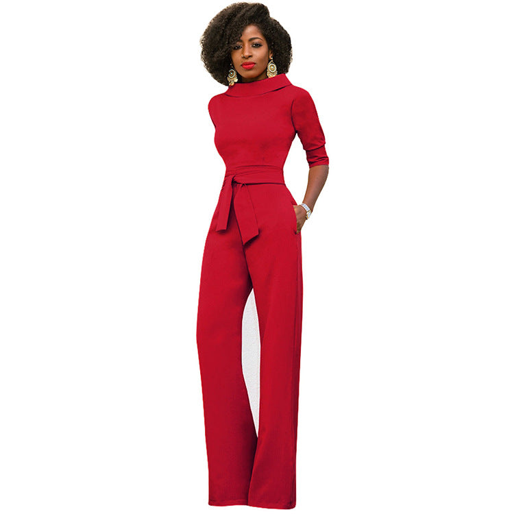 FZ Women High Waist Wide Leg Jumpsuit - FZwear