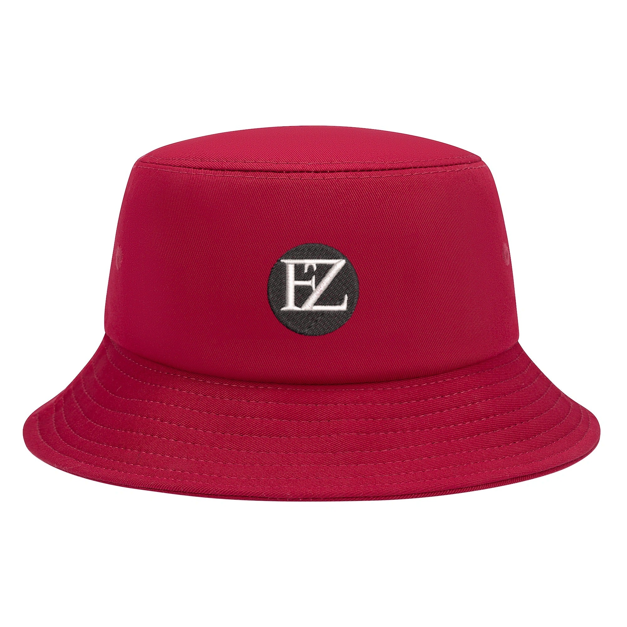 fz embroidered bucket hats red / universal