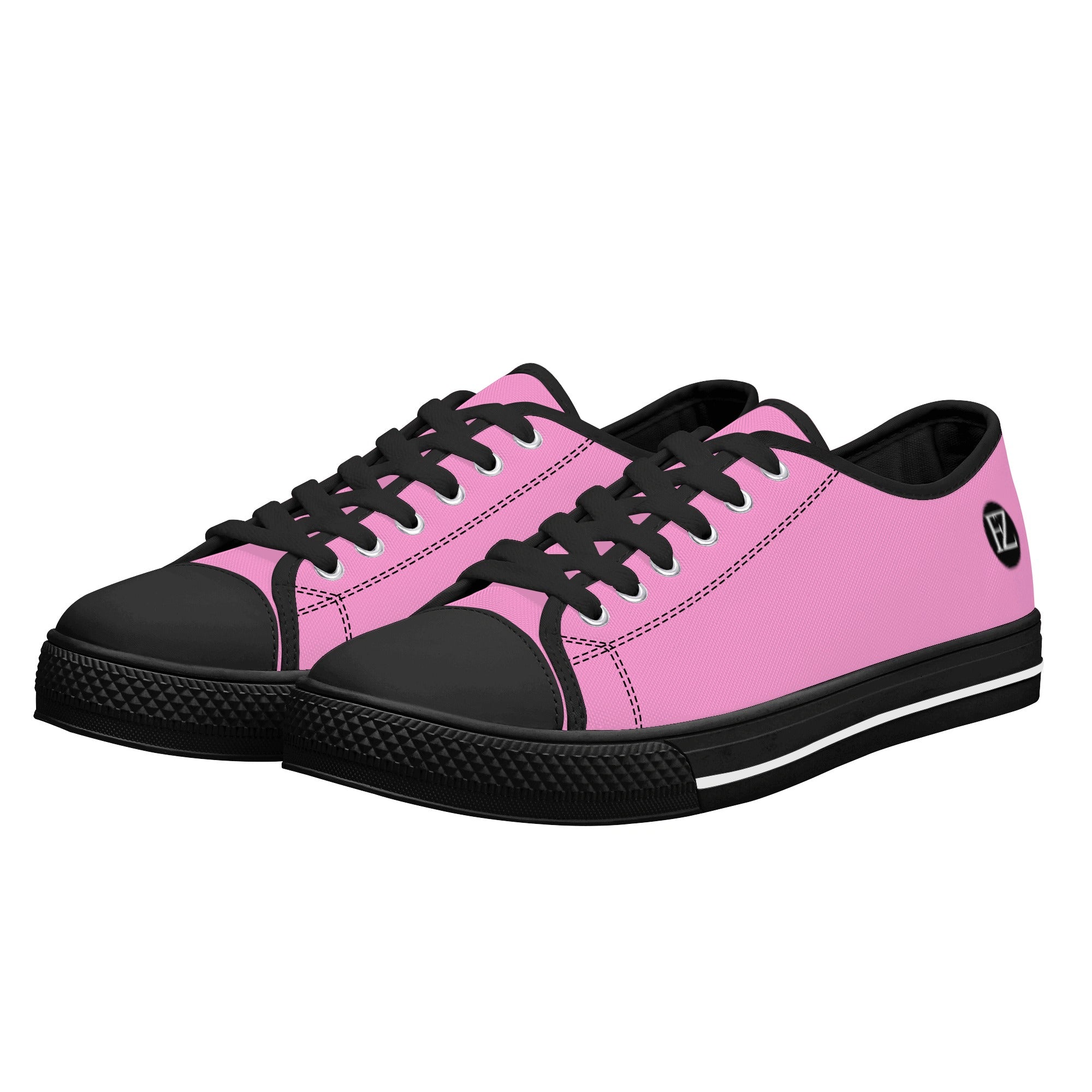 women's low top canvas shoes with customized tongue