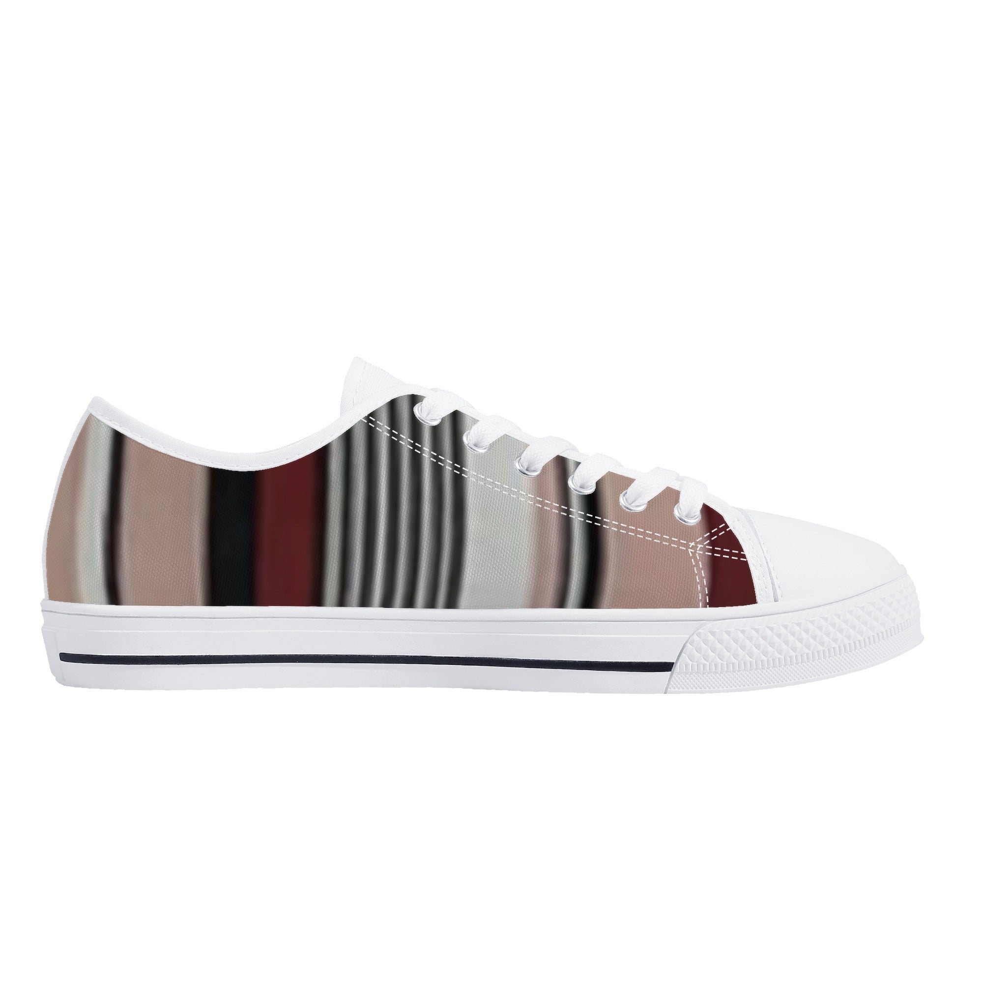 Men's Low Top Canvas Shoes With Customized Tongue - FZwear