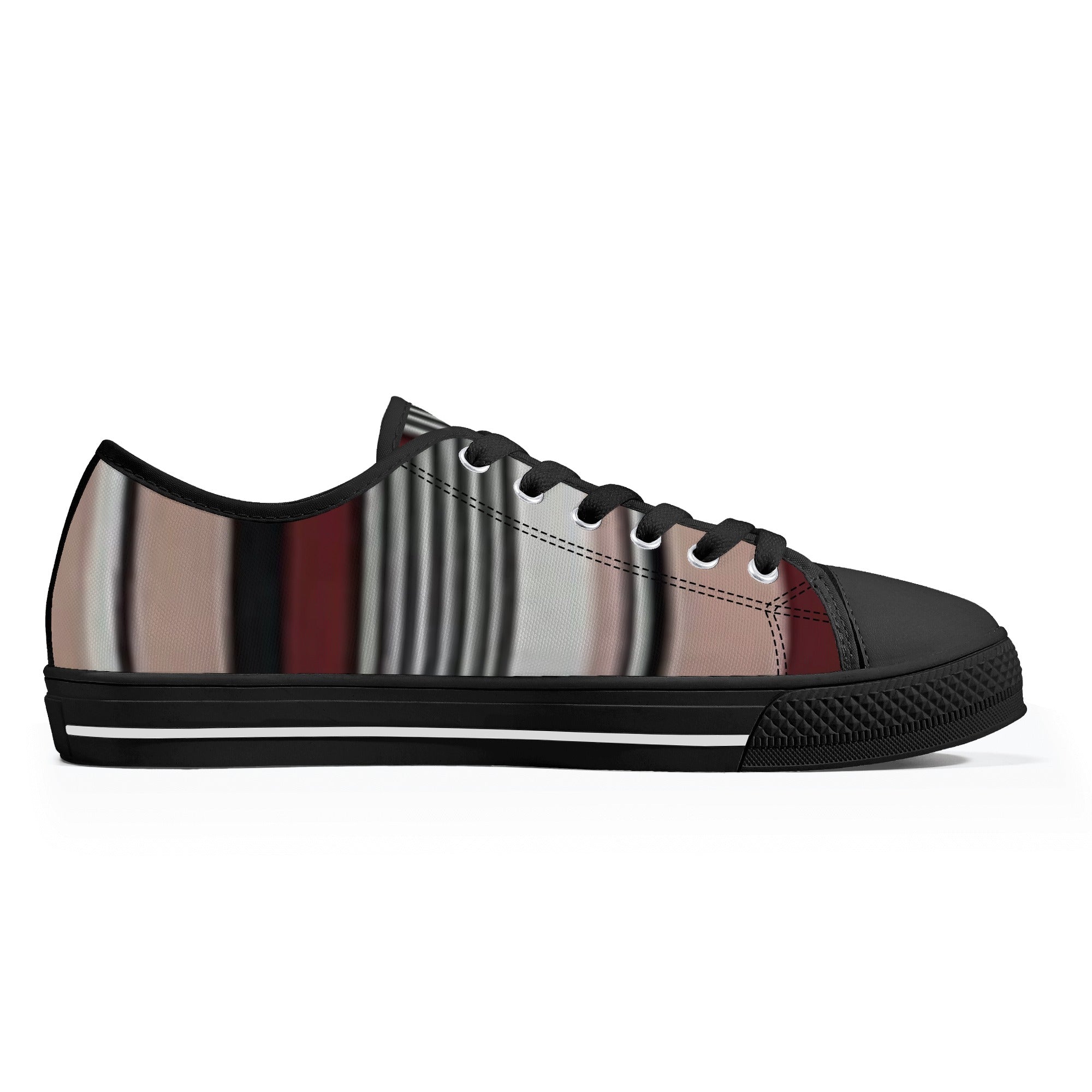 Men's Low Top Canvas Shoes With Customized Tongue - FZwear