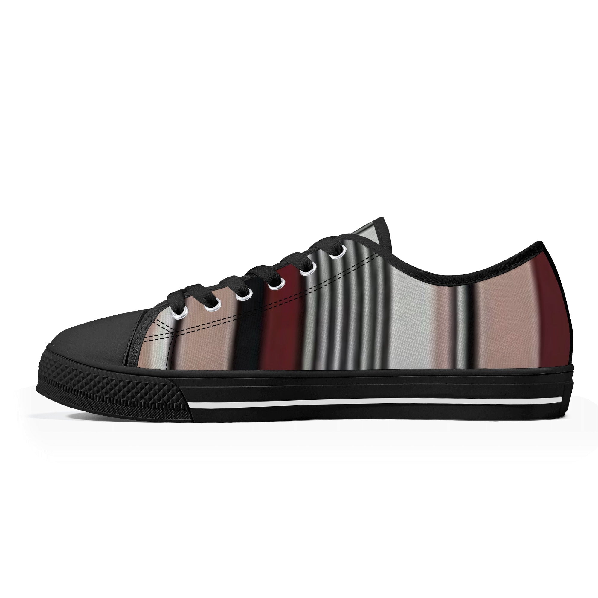 Men's Low Top Canvas Shoes With Customized Tongue - FZwear