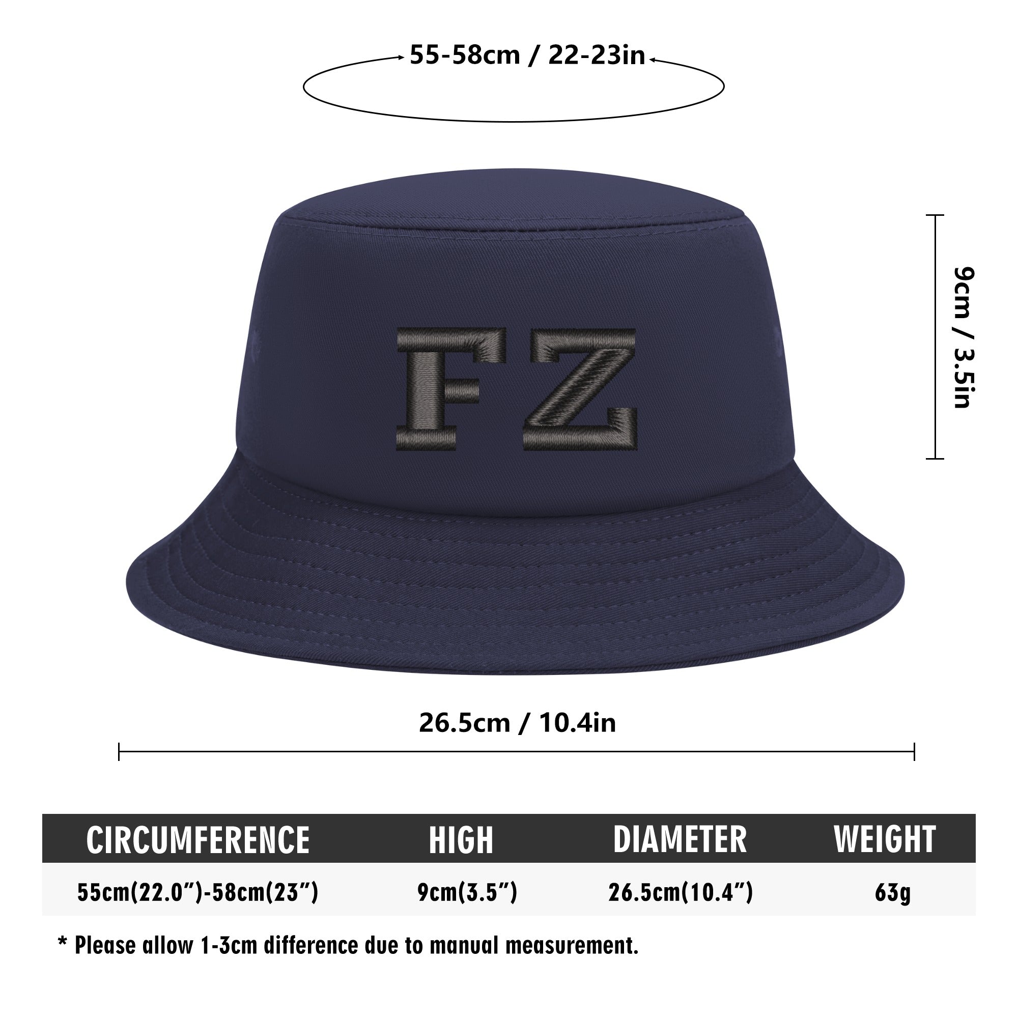 FZ Unisex Embroidered Bucket Hats - FZwear