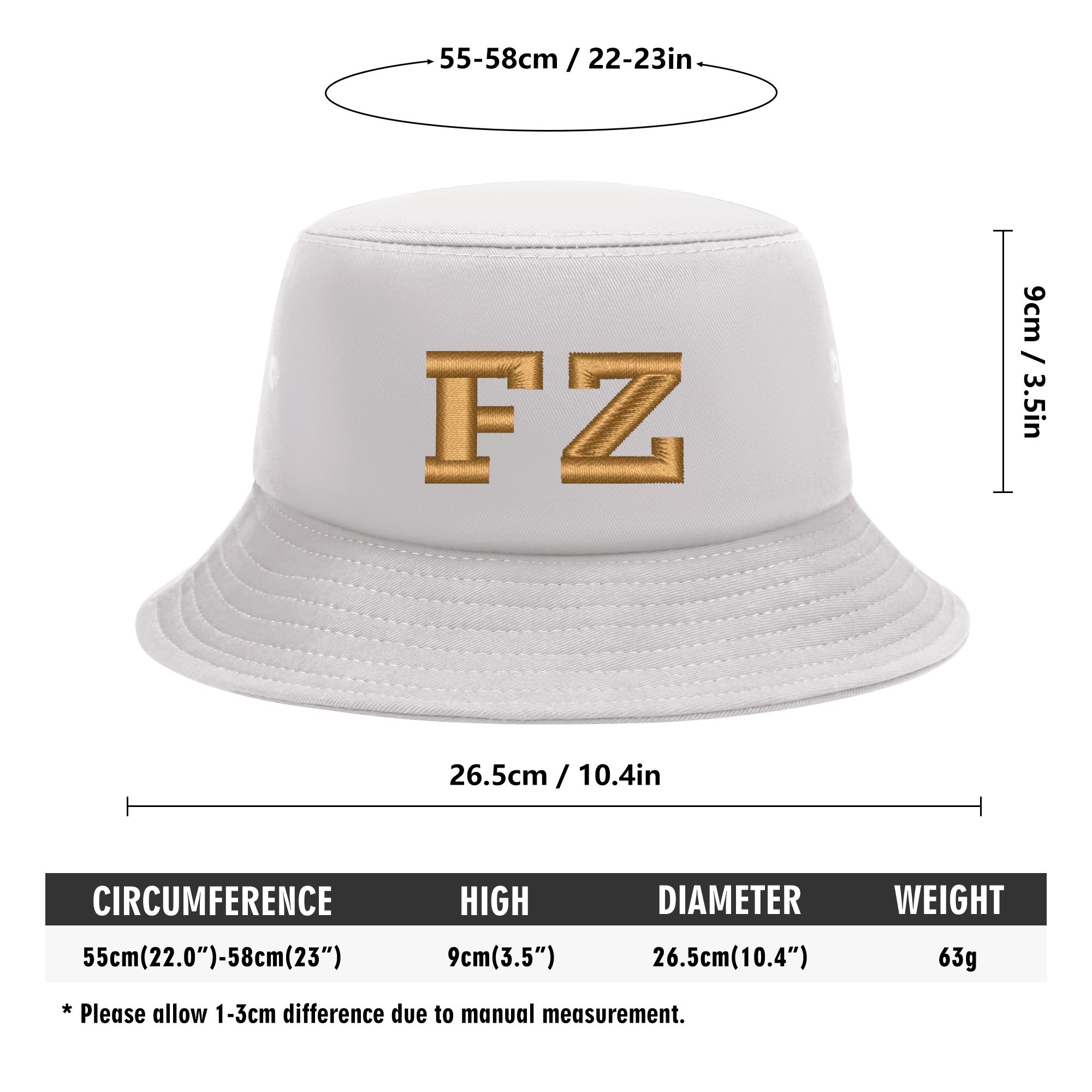 FZ Unisex Embroidered Bucket Hats - FZwear