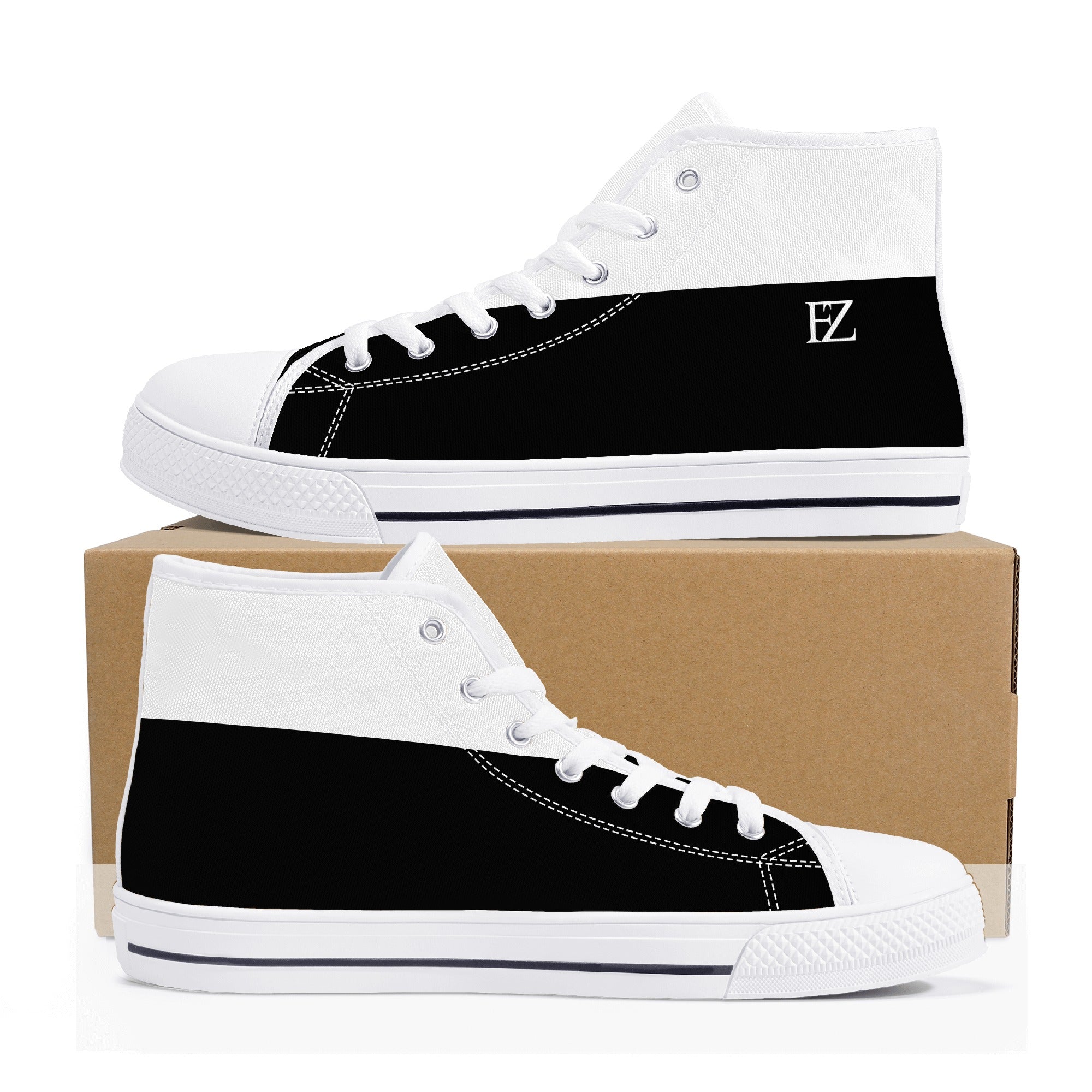 Men's High Top Canvas Shoes - FZwear
