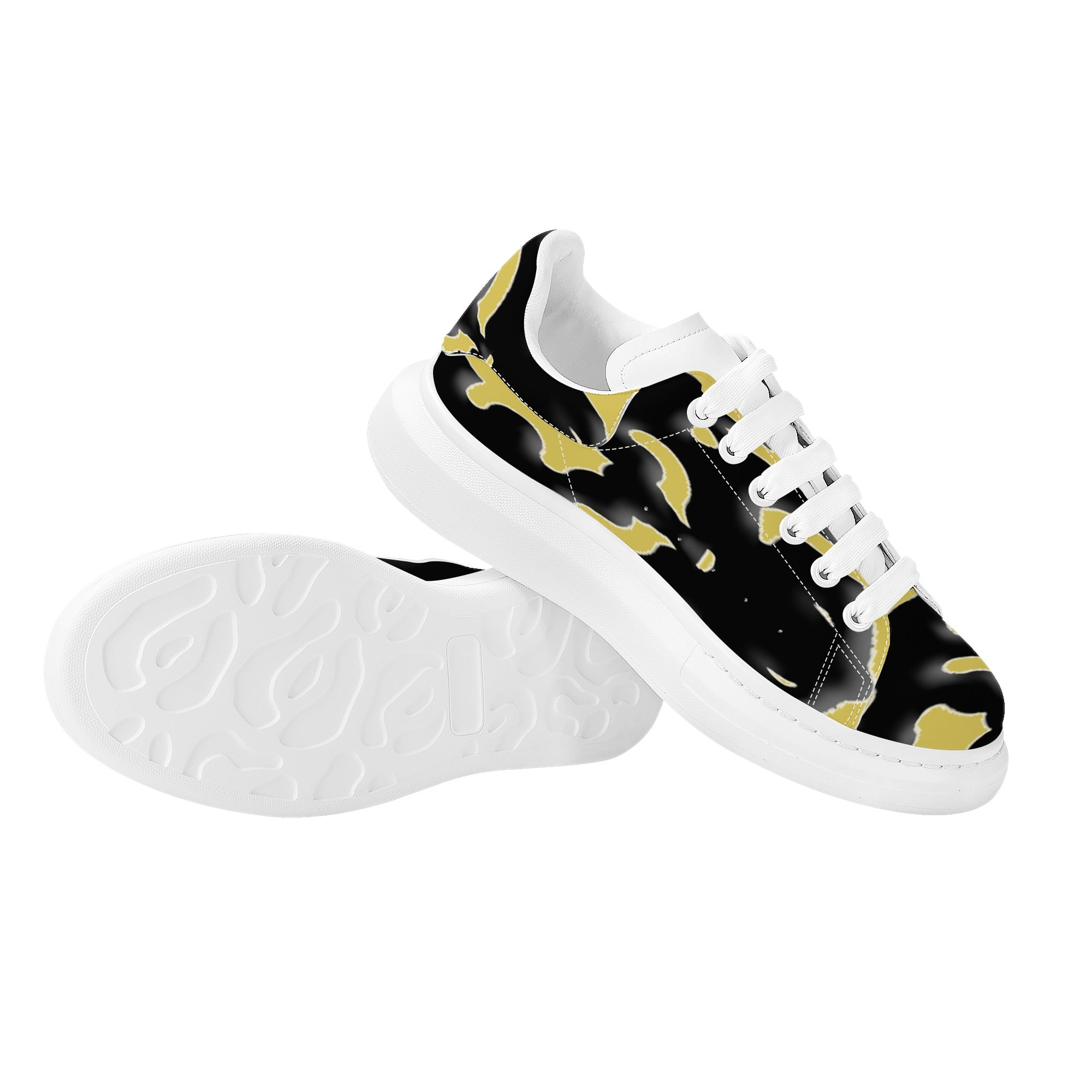 FZ Men's White Tongue Chunky Shoes - FZwear