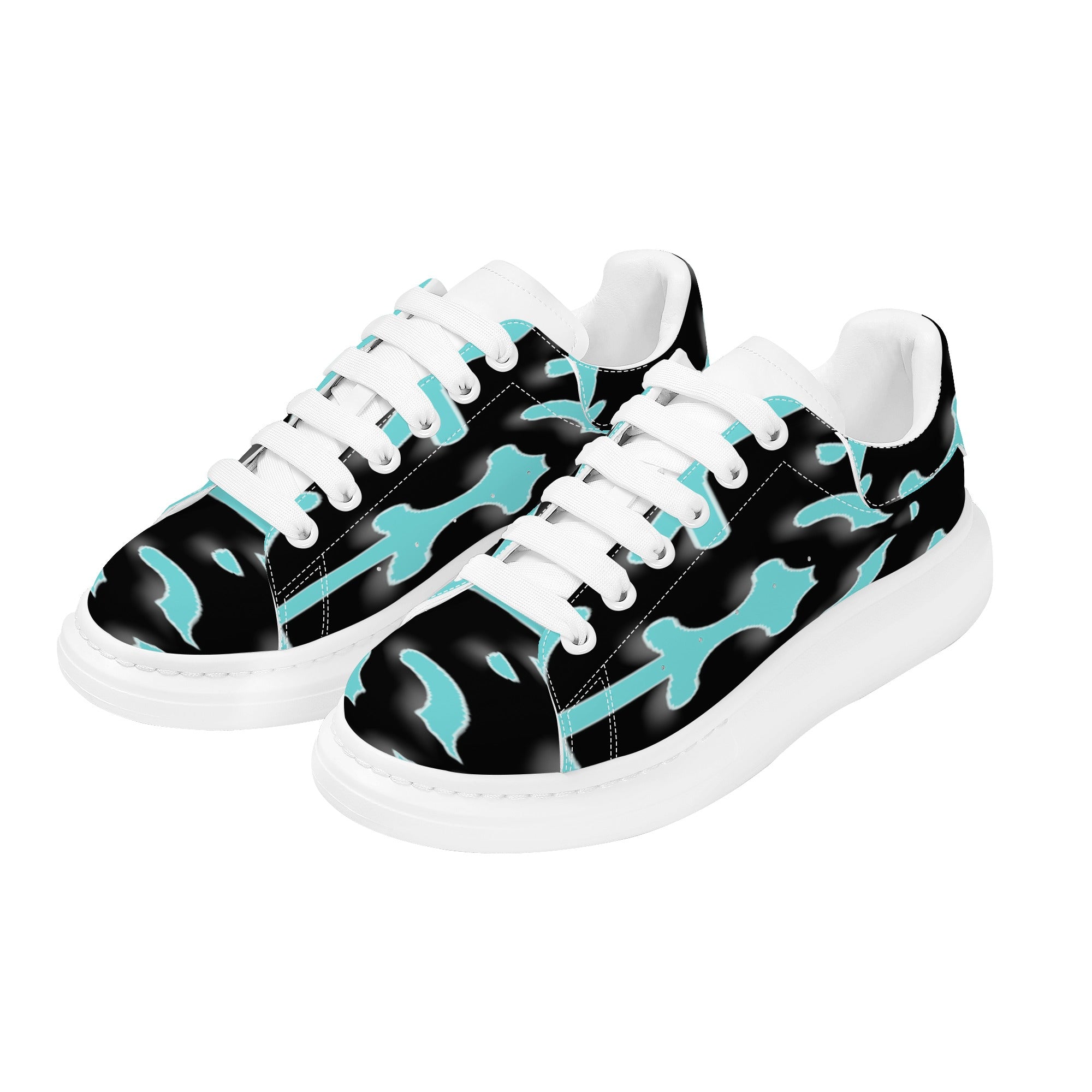 FZ Men's White Tongue Chunky Shoes - FZwear