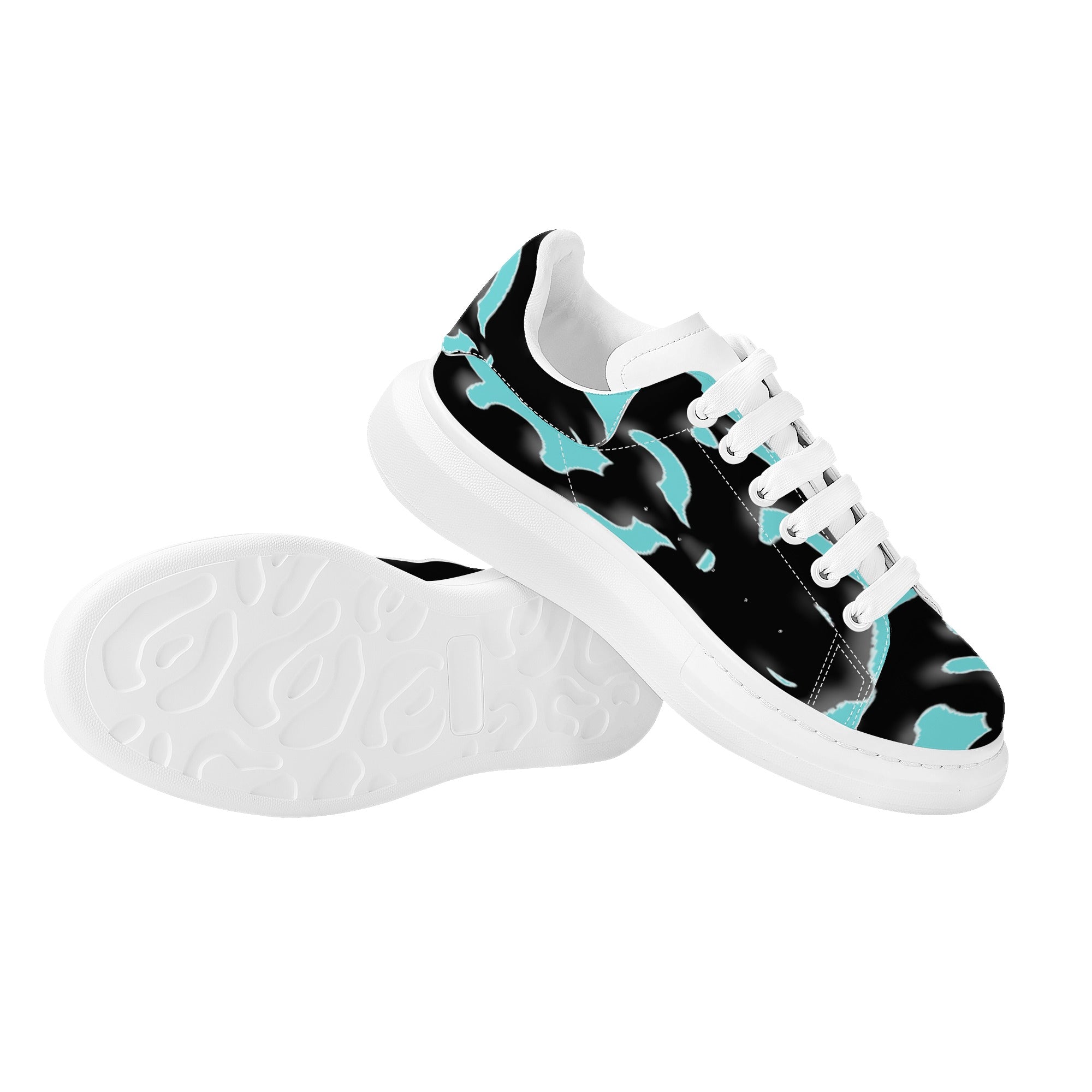 FZ Men's White Tongue Chunky Shoes - FZwear