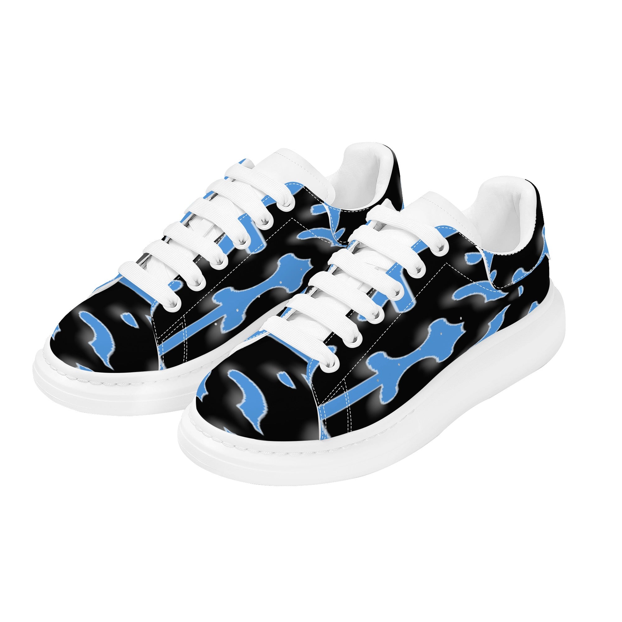 FZ Men's White Tongue Chunky Shoes - FZwear