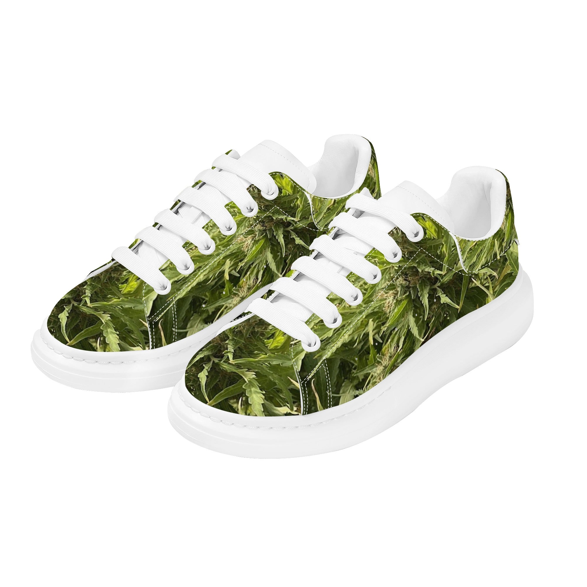 FZ Men's White Tongue Weed Chunky Shoes - FZwear